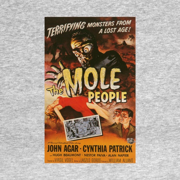 Classic Science Fiction Movie Poster - The Mole People by Starbase79